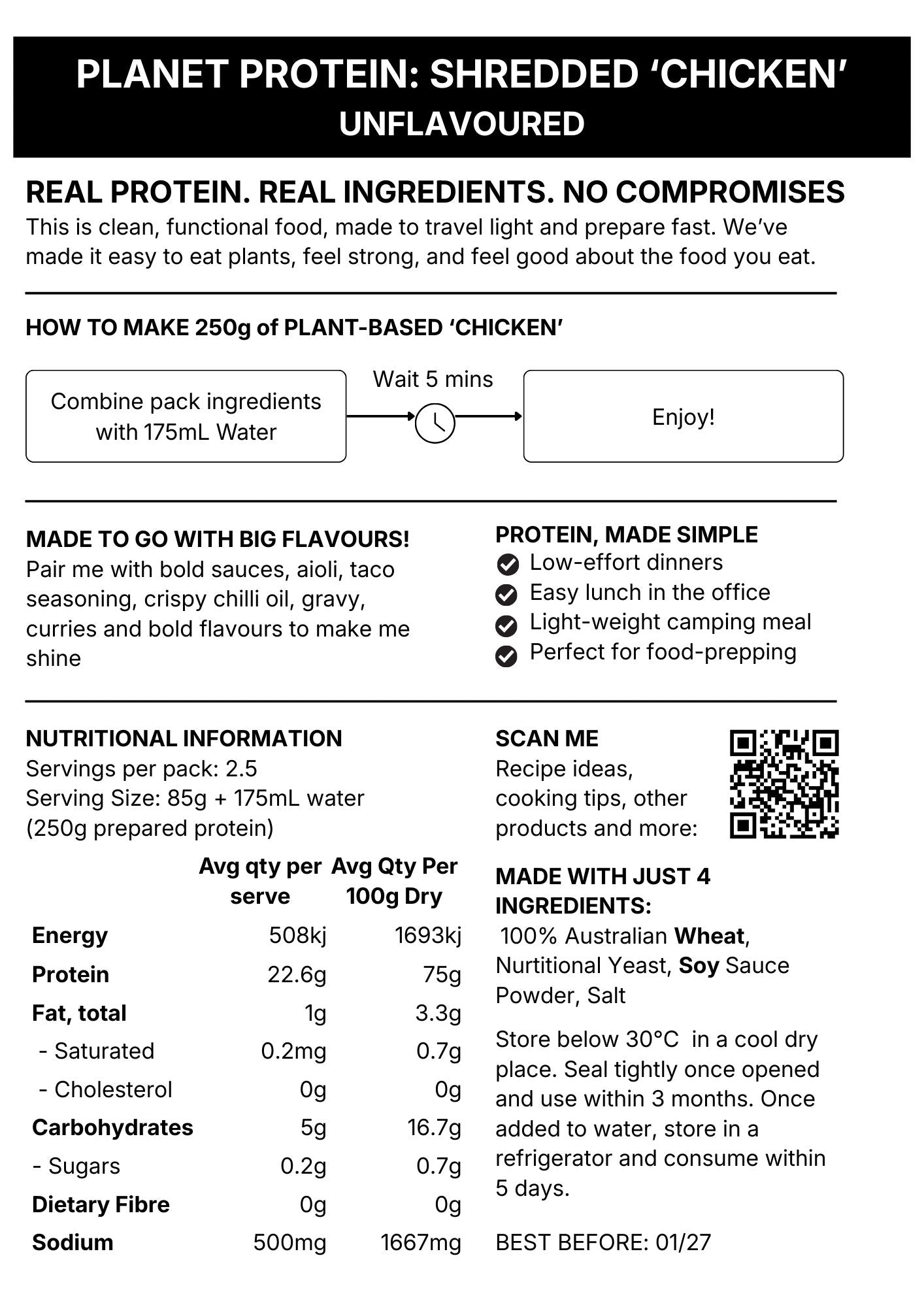 Plant Based Shredded 'Chicken'